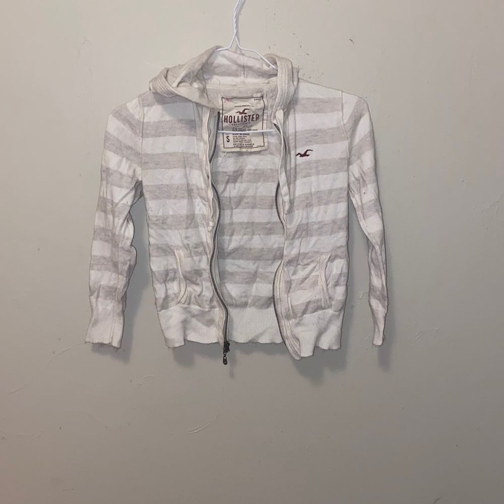 Cropped Zip Up Hoodie